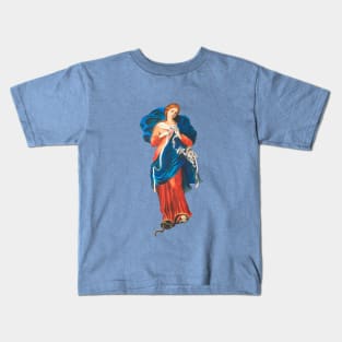 Mary Undoer of Knots (transparent background design) Kids T-Shirt